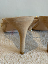 Load image into Gallery viewer, Stuart Weitzman - Dancer Strappy Heel Sandal w Pearls  - Nude Suede - 8.5
