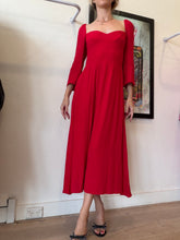 Load image into Gallery viewer, Reformation - 3/4 Slv Midi Dress - Red - 4US/8
