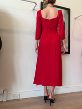 Load image into Gallery viewer, Reformation - 3/4 Slv Midi Dress - Red - 4US/8
