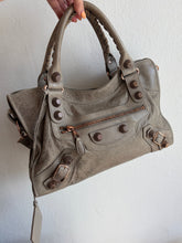Load image into Gallery viewer, Balenciaga - City Bag w Rose Gold Hardware - Stone - M
