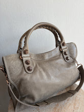 Load image into Gallery viewer, Balenciaga - City Bag w Rose Gold Hardware - Stone - M

