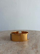 Load image into Gallery viewer, Hermes - Wide Clic Clac H Bracelet -  GM-(M/L)  - Marron Glace/Yellow gold -RRP$1350 - as new
