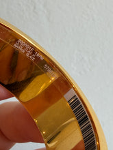 Load image into Gallery viewer, Hermes - Wide Clic Clac H Bracelet -  GM-(M/L)  - Marron Glace/Yellow gold -RRP$1350 - as new
