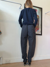 Load image into Gallery viewer, Isabel ETOILE Marant - Paperbag  Pants w Belt - Navy  - 38
