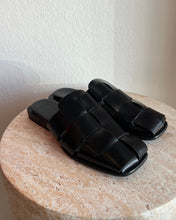 Load image into Gallery viewer, Hereu - Backless Loafer Slides - Black - 38
