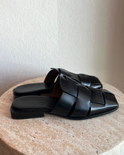 Load image into Gallery viewer, Hereu - Backless Loafer Slides - Black - 38

