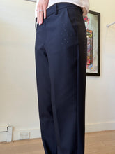 Load image into Gallery viewer, Zadig &amp; Voltaire - Sequin Detail Classic Pants - Navy - 40
