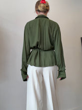 Load image into Gallery viewer, Jacquemus - Enna LS Shirt w pockets &amp; wrist cuff belts - Olive - 38 - RRP $270
