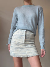 Load image into Gallery viewer, Sandro - Tweed Mini Skirt - Blue - 34
