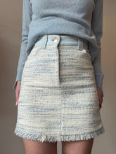 Load image into Gallery viewer, Sandro - Tweed Mini Skirt - Blue - 34
