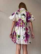 Load image into Gallery viewer, Aje - Pablo Smock Mini Dress - White w Pink/Green Floral - 4

