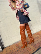 Load image into Gallery viewer, Saint Laurent - Niki Leather Thigh High Boots - Brown - 40
