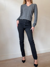 Load image into Gallery viewer, Bassike - Straight Leg Jeans - Black - 26
