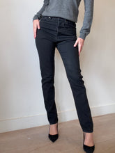 Load image into Gallery viewer, Bassike - Straight Leg Jeans - Black - 26
