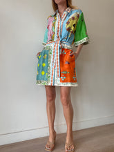 Load image into Gallery viewer, Alemais - Rummy Shirt Mini Dress w Belt  - Multi - 10
