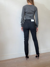 Load image into Gallery viewer, Bassike - Straight Leg Jeans - Black - 26
