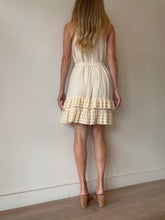 Load image into Gallery viewer, Zimmermann - Halter Neck Dot Mini Dress w belt  - Cream - 0
