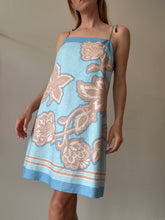Load image into Gallery viewer, Kivari - Coco Shift Mini Dress - Blue/Beige   Floral - RRP$249
