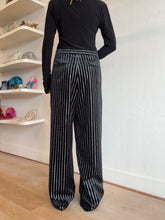 Load image into Gallery viewer, Alex Perry - Velvet Tailored Pants - Black Crystal - 14 - NWT
