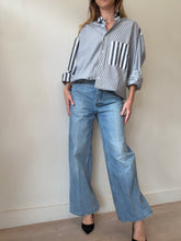 Load image into Gallery viewer, BLANCA - Cotton Oversized Shirt - Blue/White Stripe - OS
