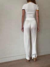 Load image into Gallery viewer, Christopher Esber - Open Twist Ribbed Knit Top - White - XS
