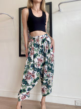 Load image into Gallery viewer, Bassike - Harem Pants - Green Floral - 0
