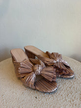Load image into Gallery viewer, Loeffler Randall - Pleated Knot Mules  - Rose Gold - 40
