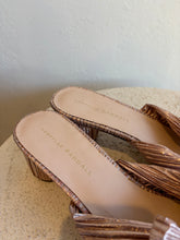 Load image into Gallery viewer, Loeffler Randall - Pleated Knot Mules  - Rose Gold - 40
