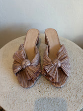 Load image into Gallery viewer, Loeffler Randall - Pleated Knot Mules  - Rose Gold - 40
