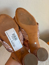 Load image into Gallery viewer, Loeffler Randall - Pleated Knot Mules  - Rose Gold - 40
