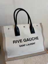 Load image into Gallery viewer, Saint Laurent - Rive Gauche Canvas Tote Bag - Beige - M

