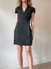 Load image into Gallery viewer, Marni - SS V Neck Wool/Silk Mini Dress - Dark Green - 40

