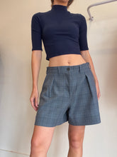 Load image into Gallery viewer, Ganni - Gingham Shorts - Blue check - 38
