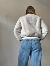 Load image into Gallery viewer, Ena Pelly - Essential Faux Fur Bomber Jacket - Bone - 6 - nwt RRP$299
