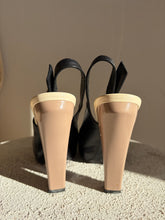 Load image into Gallery viewer, Fendi - Peeptoe Slingback Heels - Black - 37
