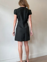 Load image into Gallery viewer, Marni - SS V Neck Wool/Silk Mini Dress - Dark Green - 40
