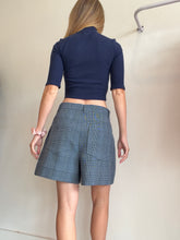 Load image into Gallery viewer, Ganni - Gingham Shorts - Blue check - 38
