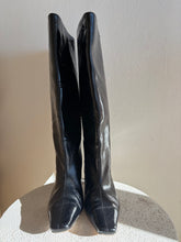 Load image into Gallery viewer, Alias Mae - Crawford Wide Leather Knee high Boots - Black Patent - 41
