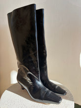 Load image into Gallery viewer, Alias Mae - Crawford Wide Leather Knee high Boots - Black Patent - 41
