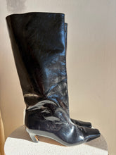 Load image into Gallery viewer, Alias Mae - Crawford Wide Leather Knee high Boots - Black Patent - 41
