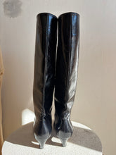 Load image into Gallery viewer, Alias Mae - Crawford Wide Leather Knee high Boots - Black Patent - 41
