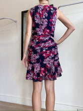 Load image into Gallery viewer, Camilla and Marc - Grenadine Ruched Mini dress - Navy &amp; Pink Floral  - 10
