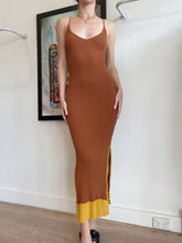 Load image into Gallery viewer, Staud - Ribbed Knit Slip Dress  - Copper - s
