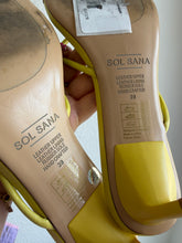 Load image into Gallery viewer, Sol Sana - Chrissy Mule Sandals - Yellow - 39 - RRP$199
