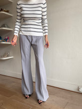 Load image into Gallery viewer, Alex Perry - Marden Stretch Crepe Flare Pants - Grey/Lilac - 10 - NWT
