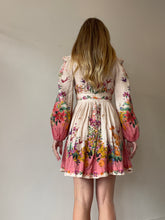 Load image into Gallery viewer, Label Cut Out - Zimmermann  - Tropicana Plunge Mini Dress - Pink - S - RRP$695
