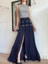Load image into Gallery viewer, Sass &amp; Bide - High Waisted Skirt w Front Slit - Black - 36
