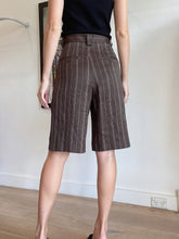 Load image into Gallery viewer, Lee Matthews - Shorts - Brown w Tan Stripe  - 0
