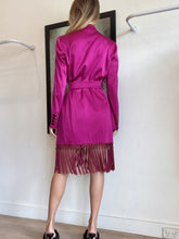 Load image into Gallery viewer, Blaze Milano  - Silk Blazer w Fringing Jacket - Magenta - 2
