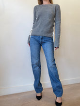 Load image into Gallery viewer, Anine Bing - Cotton Straight Leg Button Fly Jeans - Mid Denim - 26
